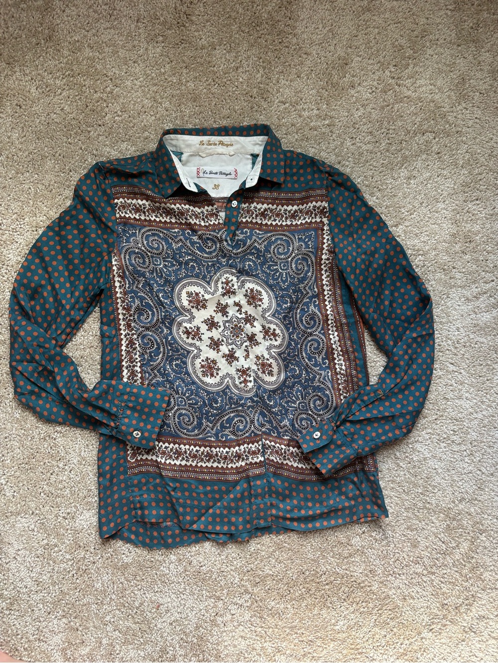 Le sarte Pettegole 100% silk blouse